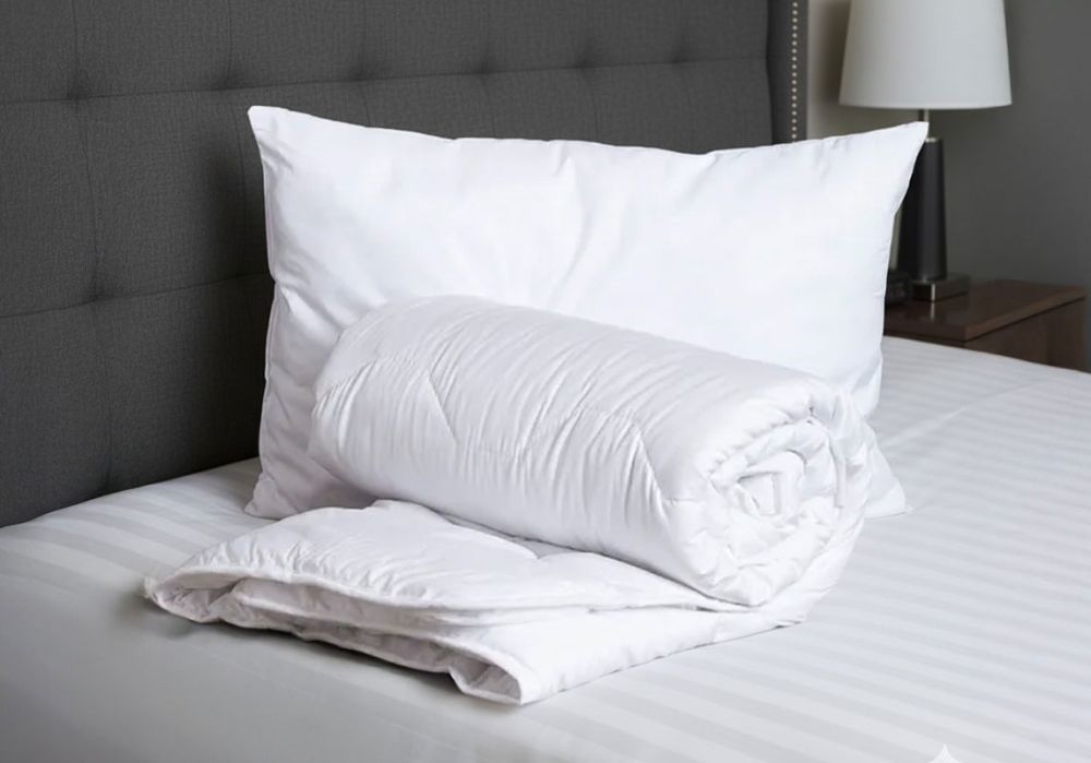 Ensemble oreillers & couette en plumes et duvet 1